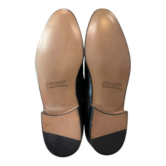 New Domani by Johnston & Murphy Italian Black Oxford Dress Shoes 10  10N